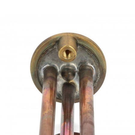 ТЭН для водонагревателя 2000W фланец MTS, короткие контакты, Г-образный, под анод М6, медь