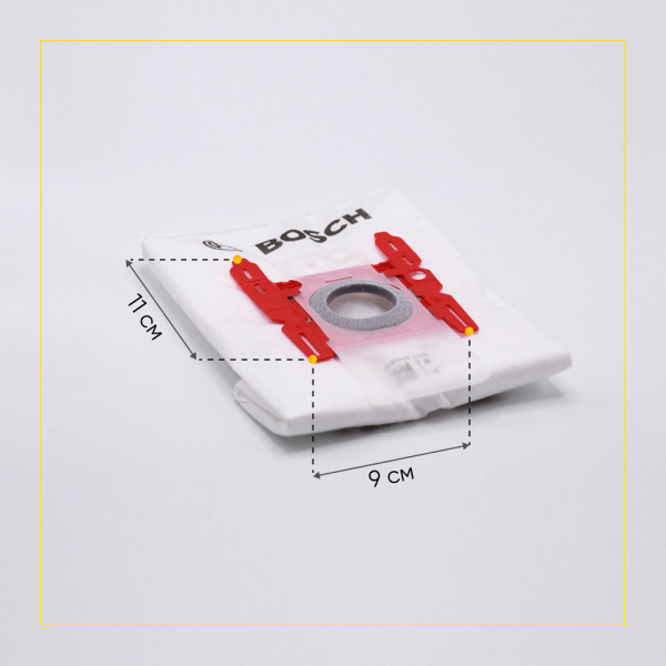 Комплект одноразовых пылесборников (мешков) для пылесоса Bosch, Siemens, TYPE G ALL (4 шт.) ОРИГИНАЛ