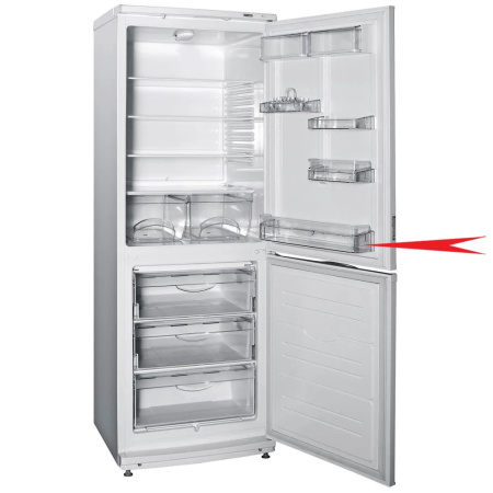 Полка двери холодильника Атлант 301543105802 (большая, прозрачная)