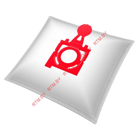 Комплект одноразовых пылесборников (мешков) для пылесоса Zelmer (красный, 4 шт.)