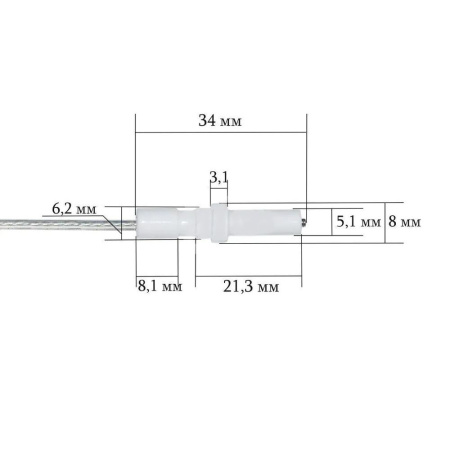 Свеча поджига - разрядник для плиты Gefest PS20002-00-029