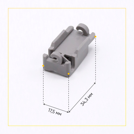 Крепление планки (гребенка) корзины для посудомоечной машины Bosch 00418674