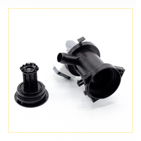 Насос сливной Hanyu для стиральной машины, 3 самореза, клеммы назад раздельно, 5859EN1004B, с камерой насоса.