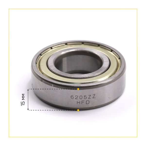 6205 zz HFD подшипник для стиральной машины (25x52x15 мм)