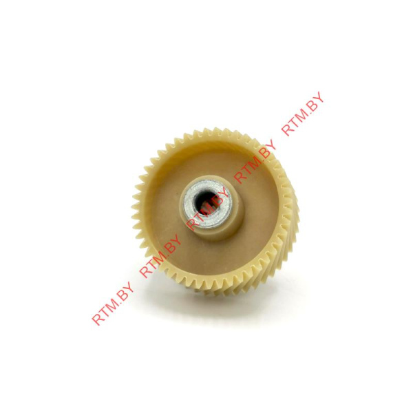 Шестерня с металлической втулкой для мясорубки Vitek D=51,5/22, ЗУБ- 53/16 (косой/прямой)