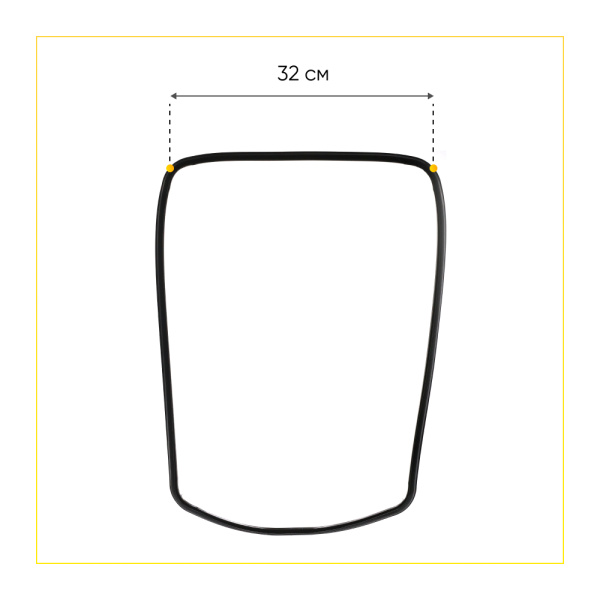 Уплотнитель двери духовки Electrolux/Zanussi/AEG 3577343019
