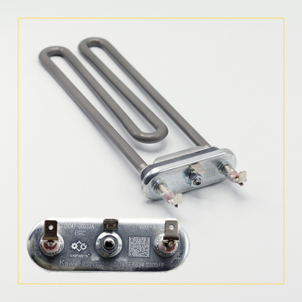 Тэн для стиральной машины Samsung 2000W, L-220 мм, без отверстия, КЕРАМИКА, Kawai, dc47-00033a