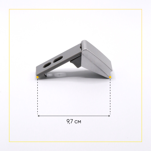 Ремонтный комплект для ручек холодильника Liebherr 959017800 (серебро, 2 петли) 