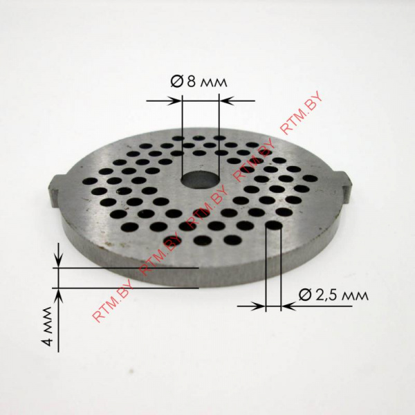 Решетка №1 паштетная к мясорубкам: PANASONIC, OPTIMA, VERLIONY, VIMAR, HILTON, SCARLETT, VITEK, ALPINA, UNIT, DAEWOO, VINIS, ATL