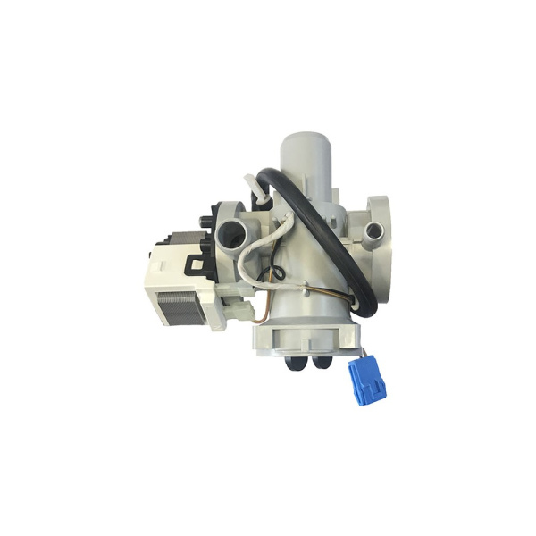 Насос сливной для стиральной машины LG, 3 самореза, клеммы вперед раздельно, 5859EN1006M, с камерой насоса