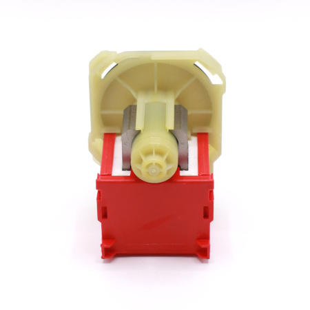 Насос сливной Сopreci для стиральной машины, 4 защелки, клеммы вперед вместе, квадратный, красный, PMP017BO