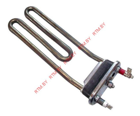 Тэн для стиральной машины Indesit, Ariston, Whirlpool 1800W, L-200 мм, изогнутый, с отверстием, htr005id