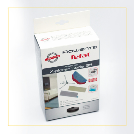 Набор из 2 боковых щёточек, 2 тряпочек и 2 фильтров Tefal Animal Kit S95 ZR792000