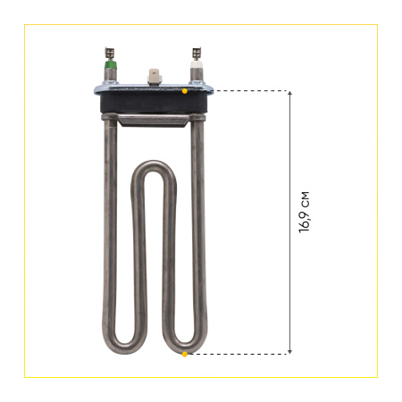 Тэн для стиральной машины Indesit, Ariston, 1700W, L-169 мм, с отверстием, htr006ar