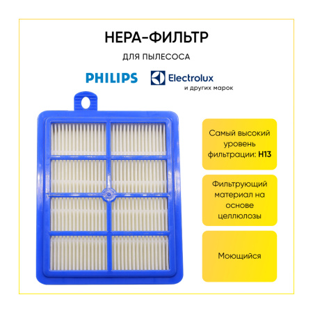 HEPA-фильтр для пылесоса ELECTROLUX / PHILIPS (Код оригинального набора EFH12W/FC8038) 00802788