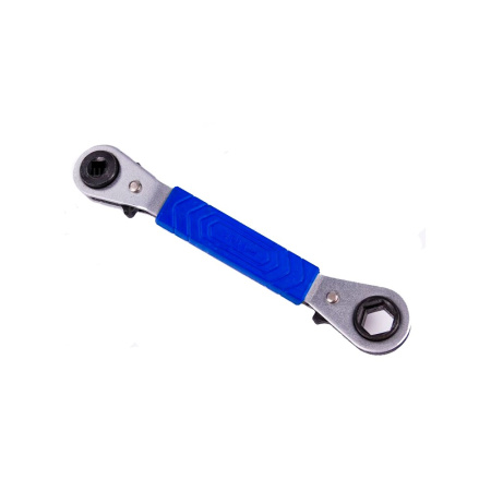 Вентильный ключ-трещотка четырехгранный и шестигранный VRT-202