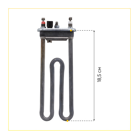 Тэн для стиральной машины Samsung 1900W, L-185 мм, с датчиком, HTR000SA