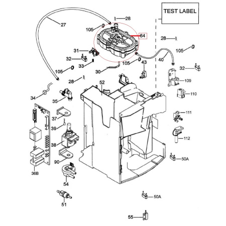 Термоблок для кофемашины De'Longhi 5513227921