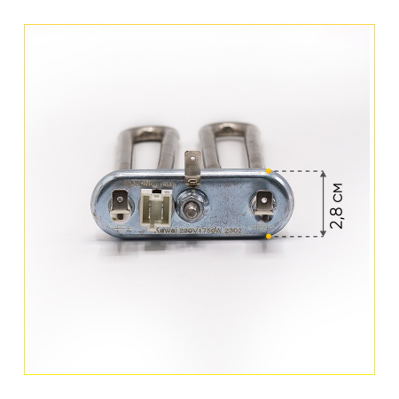 Тэн для стиральной машины Atlant 1750W, L-180 мм, с датчиком, Kawai, 908092001632