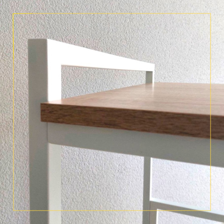 Стеллаж для стиральной и сушильной машины белый