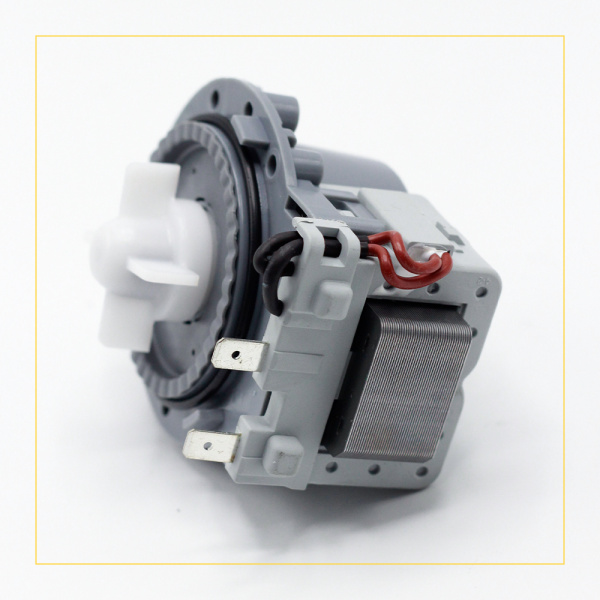 Насос сливной Hanyu для стиральной машины, 3 самореза, клеммы вперед раздельно, 9011172.