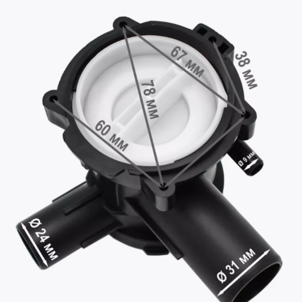 Камера насоса для стиральной машины Bosch / Siemens PMP603BO 