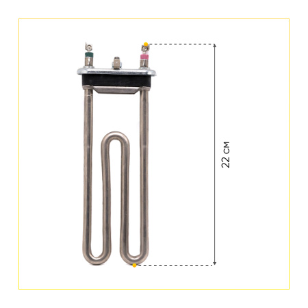 Тэн для стиральной машины Indesit, Ariston 1700W, L-190 мм, c отверстием, Kawai, С00086357