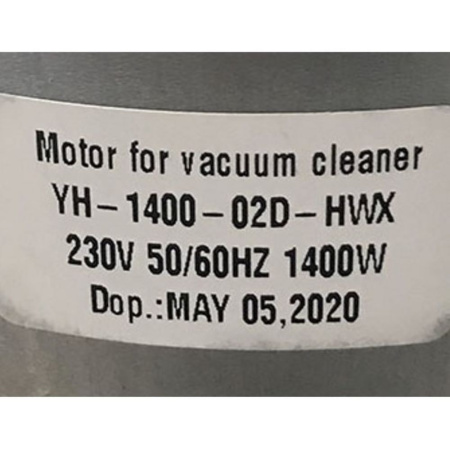 Двигатель для пылесоса 1400Вт, H-106мм, D-135мм, без юбки