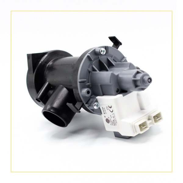 Насос сливной Hanyu для стиральной машины, 3 самореза, клеммы назад раздельно, 5859EN1004B, с камерой насоса.