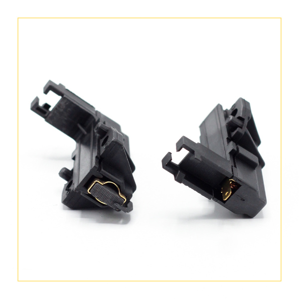 Угольные щетки в корпусе 5x13,5x32 клееные, правая заточка, штыри по бокам, CAR036UN (комп. 2 шт)