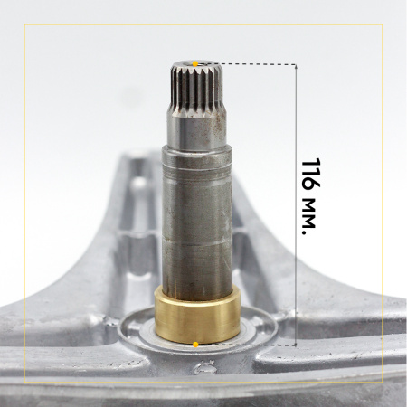 Крестовина барабана для стиральной машины LG 4434ER1005A (EBI724) (6205/6206, вал 116 мм) прямой привод(под болт)