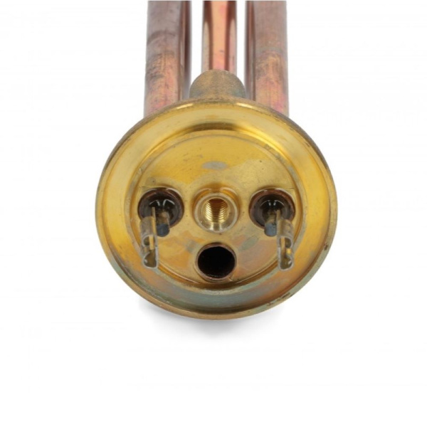 ТЭН для водонагревателя 2000W фланец MTS, короткие контакты, Г-образный, под анод М6, медь