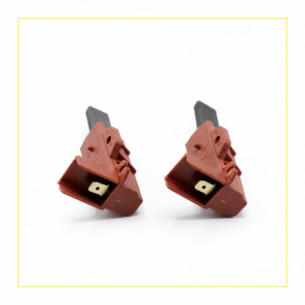 Угольные щетки в корпусе 5x12,5x32 клееные, правая заточка, штыри вдоль, C00196539, компл. 2 шт.