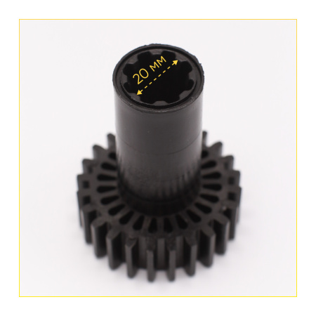 Шестерня для мясорубок Braun 67051414 / Kenwood KW715561 Д-62/30 мм, Зуб-24/8(Прямой/Прямой)