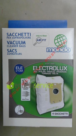 Комплект одноразовых пылесборников (мешков) для пылесоса Electrolux, Philips, S-bag (4 шт.)