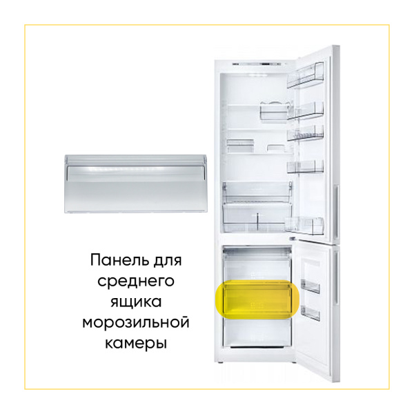 Панель ящика для морозильной камеры холодильника Атлант 773522411001 (773522411000)