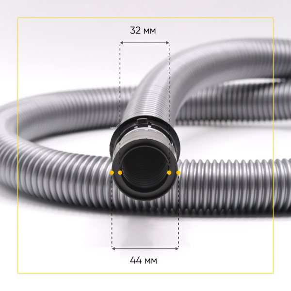 Шланг для пылесоса (1800 мм, без окончаний) д-38мм, универсальный