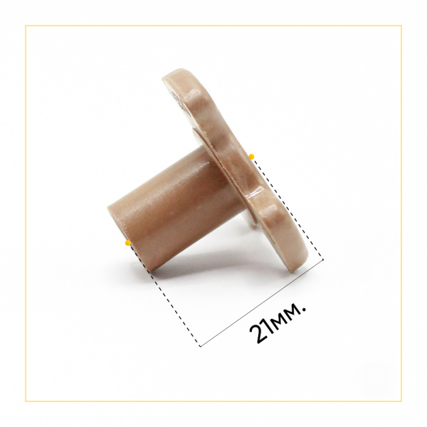 Коплер мотора тарелки (поддона) СВЧ низкий (H-21мм, T-5мм, D-34мм)