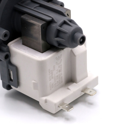 Насос сливной для посудомоечной машины Hanyu 3 защелки, клеммы назад раздельно, плоская крыльчатка, 9010869 Насос сливной для посудомоечной машины Hanyu 3 защелки, клеммы назад раздельно, плоская крыльчатка, 9010869