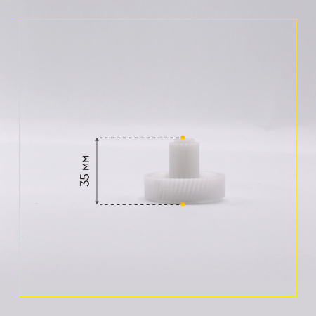 Шестерня с металлической вставкой для мясорубки Д-47/17 ММ, Зуб-54/16ШТ (КОСОЙ/ПРЯМОЙ)