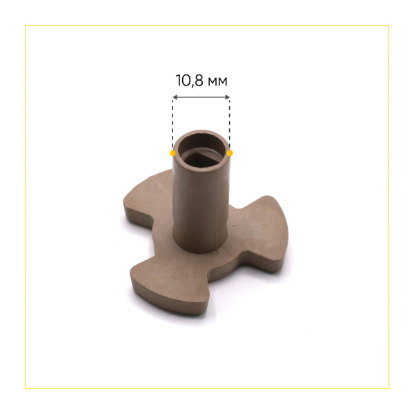 Коплер мотора тарелки (поддона) СВЧ высокий (H-29мм, T-6мм, D-34мм)