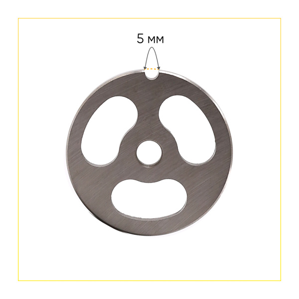 Решетка №8 для мясорубки Zelmer D-62 мм (3 отверстия)