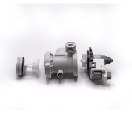 Насос сливной Hanyu для стиральной машины, 3 самореза, клеммы назад вместе, 908092000900, с камерой насоса