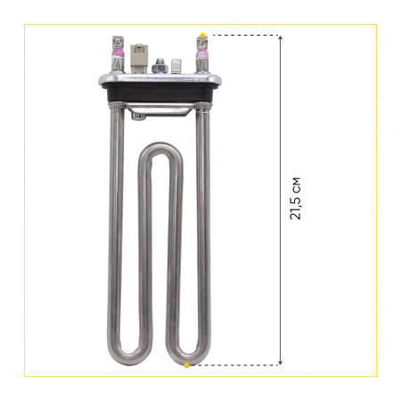Тэн для стиральной машины Electrolux, Aeg, Zanussi 1750W, L-185 мм, с датчиком, Kawai
