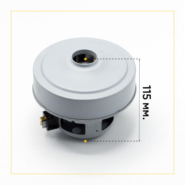 Двигатель для пылесоса 2400 Вт, H-115 мм, D-135 мм, с юбкой