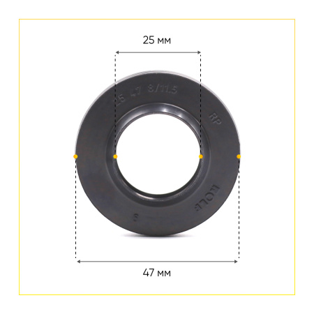 Сальник  25x47x8/11,5 Rolf для стиральной машины Атлант