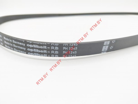 Ремень  для стиральной машины 1245 h8 черный